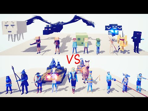 MINECRAFT MOBS VS LEGACY TEAM - Totally Accurate Battle Simulator TABS