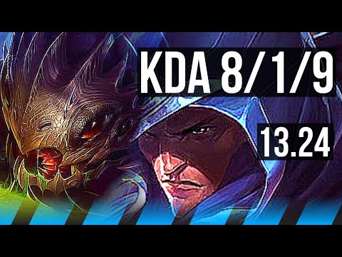 KOG'MAW vs TALON (MID) | 8/1/9, 1700+ games | KR Diamond | 13.24