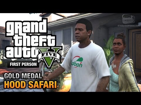 GTA 5 - Mission #27 - Hood Safari [First Person Gold Medal Guide - PS4]