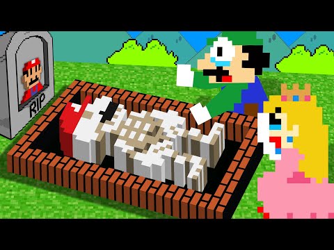 R.I.P Mario Skeletion: Luigi, Peach Sorry Mario...Please Come Back | Game Animation