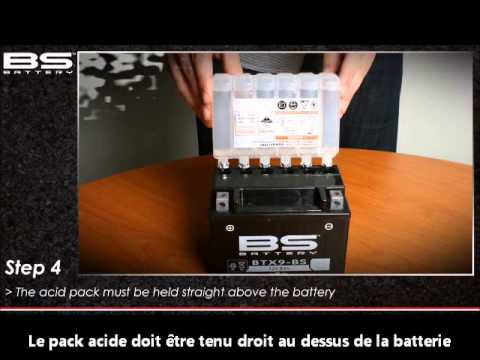 comment remplir batterie yuasa