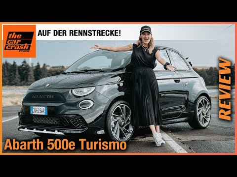 Abarth 500e Turismo im Test (2023) Wir fahren den NEUEN auf der Rennstrecke! Fahrbericht | Review