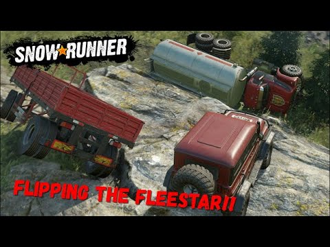 SnowRunner Ep.45 Flipping Trucks, & Tankers Too!!