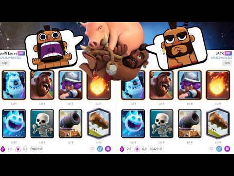 JACK vs LucasXgamer 👈Hog Cycle 2.6 Deck in Clash Royale