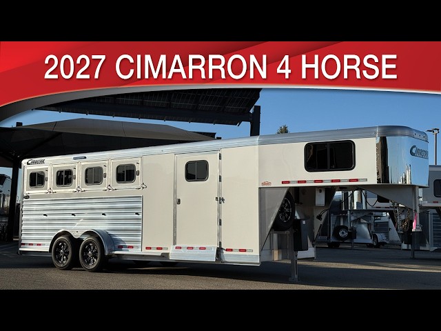 Preview image of 2027 Cimarron Norstar 4 Horse Gooseneck Dual Door Front Tack youtube video
