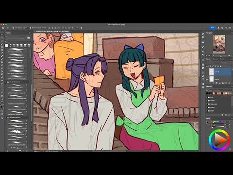 drawing apothecary diaries :D - on that con prep grind