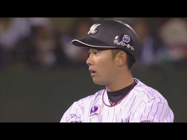 【11回表】勝負強さが光った!! マリーンズ・高濱が値千金の勝ち越し打!! 2019/5/9 L-M