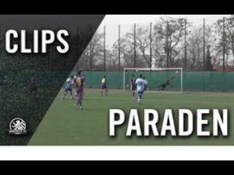 Stark an die Latte gelenkt! | Parade von Hubert Sedzimir (1. FC Schöneberg)