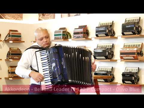 Akkordeon - Beltuna Leader IV 120 P Compact - Olivo Blue - Rumberger