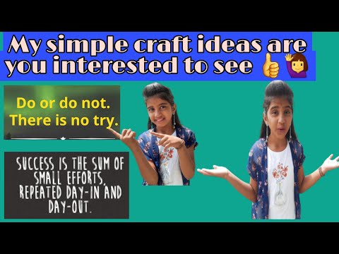 simple craft idea's by sudeepthi patel#ramya ideas
