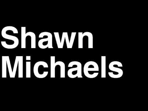 How to Pronounce Shawn Michaels WWF Wrestler Wrestling WrestleMania Match VS Interview Promo