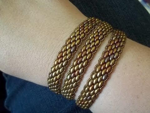Super Duo Peyote Stitch Wrap Bracelet