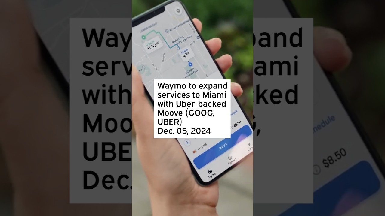 Waymo to expand services to Miami with Uber-backed Moove #GOOG #UBER #Moove