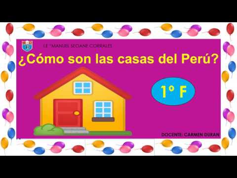 SESION COMO SON LAS CASAS DEL PERÚ - LETRA C - 1º F- IE "MANUEL SEOANE CORRALES"