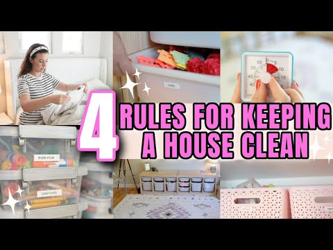 4 DAILY HABITS TO A CLEAN HOME WITH KIDS! // KEEP YOUR HOUSE CLEAN FOREVER!