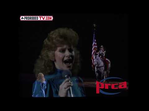 NFR 1984 Reba McEntire Sings The National Anthem