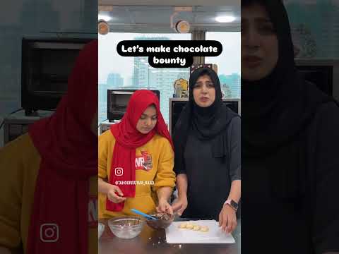 lets make chocolate bounty#hkrshorts #hkrbakingacademy #cakerecipe