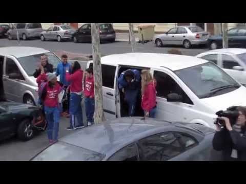 Recibimiento a Conquero Huelva Wagen, subcampeón Copa de la Reina 2015