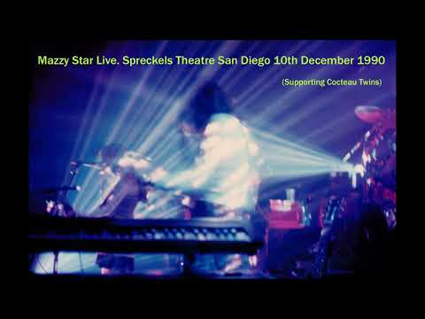 Mazzy Star live. Spreckels Theatre San Diego 10th December 1990