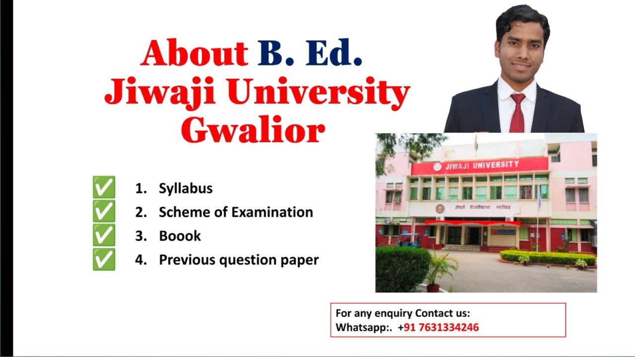 Watch video B.Ed.Jiwaji University syll.scheme of exam , book, previous year question paper @skyacademy76 Now B.Ed.Jiwaji University syll.scheme of exam , book, previous year question paper @skyacademy76