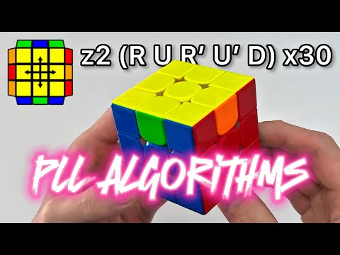 [New] Rubik's Cube: All 21 PLL Algorithms & Finger Tricks