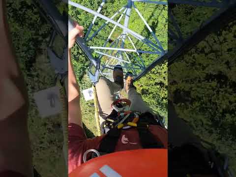 How high would you climb up this tower? #towerclimb #climber #tower #climbingfun #wouldyourather