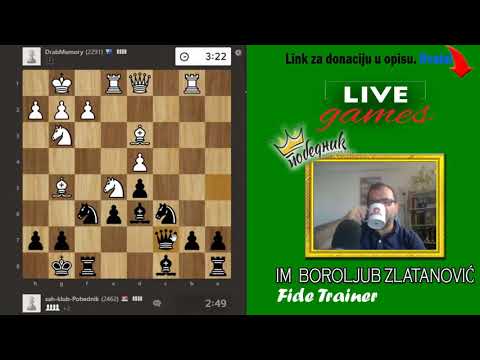 Protivnik kažnjen za srljanje | Uživo igranje partija | IM Zlatanovic Boroljub #18
