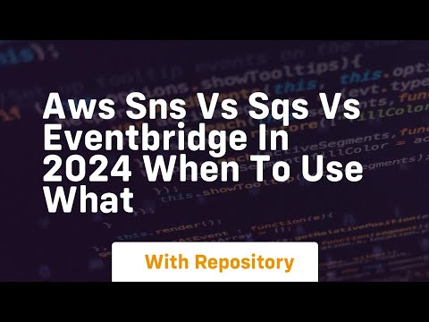 Aws sns vs sqs vs eventbridge in 2024 when to use what