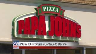 Papa John's Sales Continue to Decrease