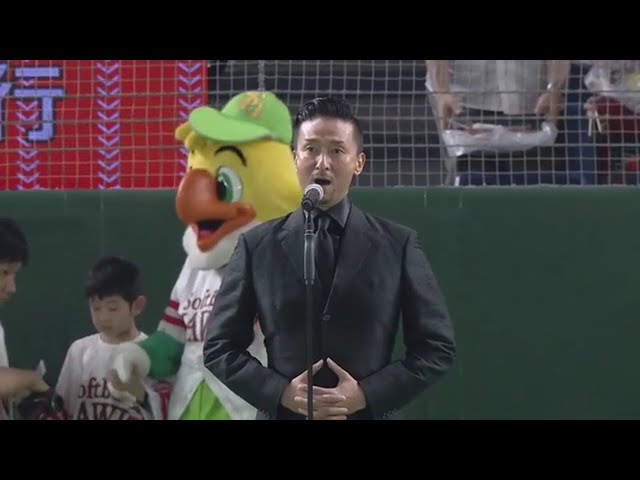 【試合前】岡幸二郎さんが国歌独唱 2017/7/31 H-F