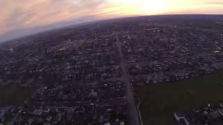 preview picture of video 'Welland aerial panorama 16th Apr 2013 20:00hrs+'