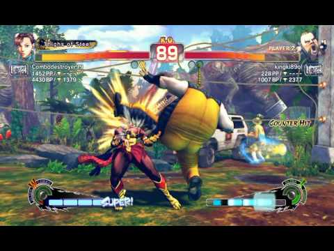 ONLINE RANKED WITH CHUN-li Ultra Street Fighter IV: Chun-Li vs Rufus