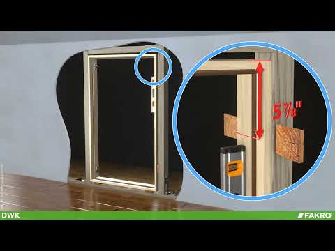 FAKRO DWK Knee Wall Access Door Installation Video