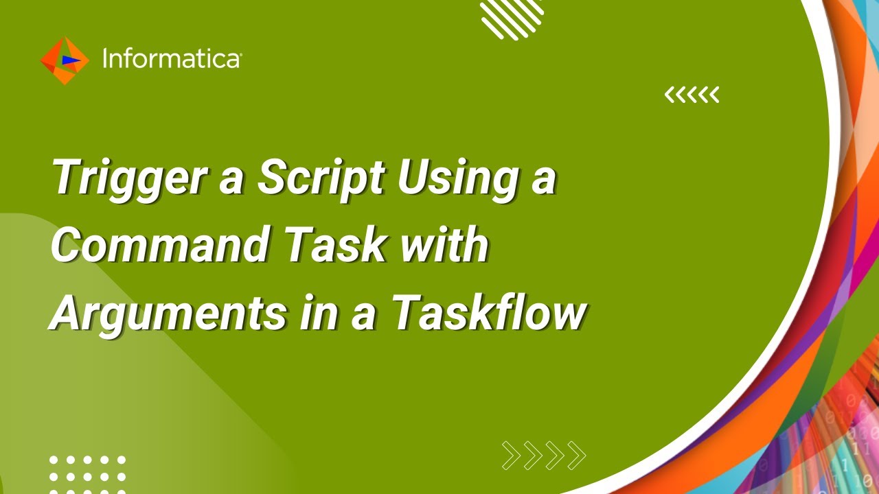 Trigger a Script Using a Command Task with Arguments in a Taskflow