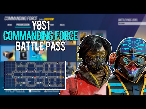 Y8S1 Commanding Force COMPLETE New BATTLE PASS - Showcase - Rainbow Six Siege Year 8