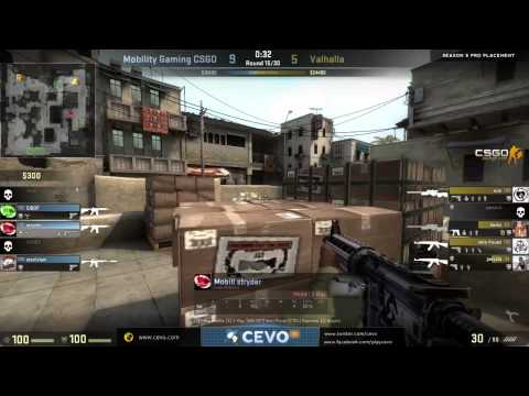 CEVO-Main CS:GO Season 5: Valhalla vs. Mobility Gaming - Week 1:1 on de_dust2