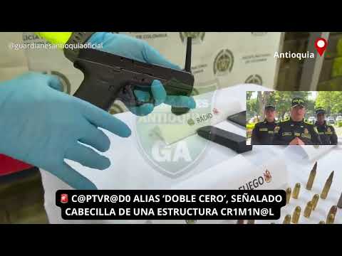 🚨 C@PTVR@D0 ALIAS ‘DOBLE CERO’, SEÑALADO CABECILLA DE UNA ESTRUCTURA CR1M1N@L EN ZARAGOZA, ANTIOQUIA
