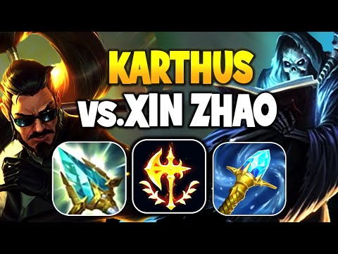 KARTHUS VS XIN ZHAO MASTERS JUNGLE GAMEPLAY
