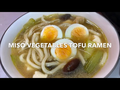 MISO VEGETABLE TOFU RAMEN NOODLES ** Vegetarian &...