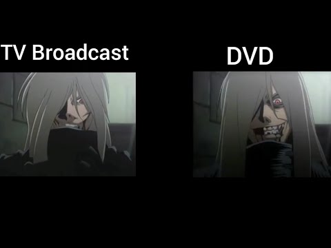 2001 Hellsing DVD vs TV Broadcast (complete edition)