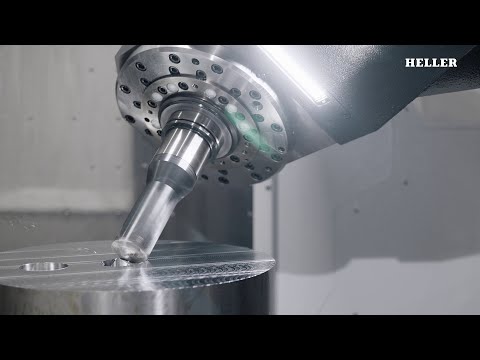 HELLER F 6000 | 5-axis demo machining | Mill-Turn