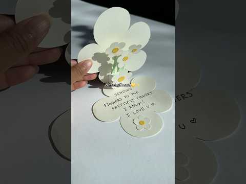 💛✨diy GIFT card for MOM #diy #giftidea #diygift #cardcreations #flower #daisy #popupcard #cardideas