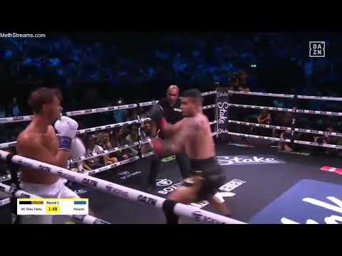 HS Tikky Tokky HAS KNOCKED OUT George Fensom in the first round 😭😭😭#boxing #youtubeshorts #ksi #cool