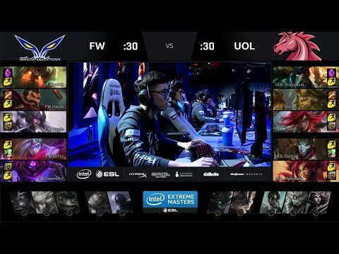 UOL vs FW Game 2 Highlights - UNICORNS OF LOVE vs. FLASH WOLVES - Group B Winners' Match - IEM 2017