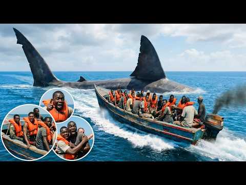 Giant Megalodon Attacks Migrant Boat: The Cargo Ship Rescue (3D Animation)