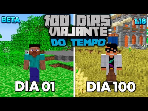 SOBREVIVI 100 DIAS COMO UM VIAJANTE DO TEMPO NO MINECRAFT - O FILME