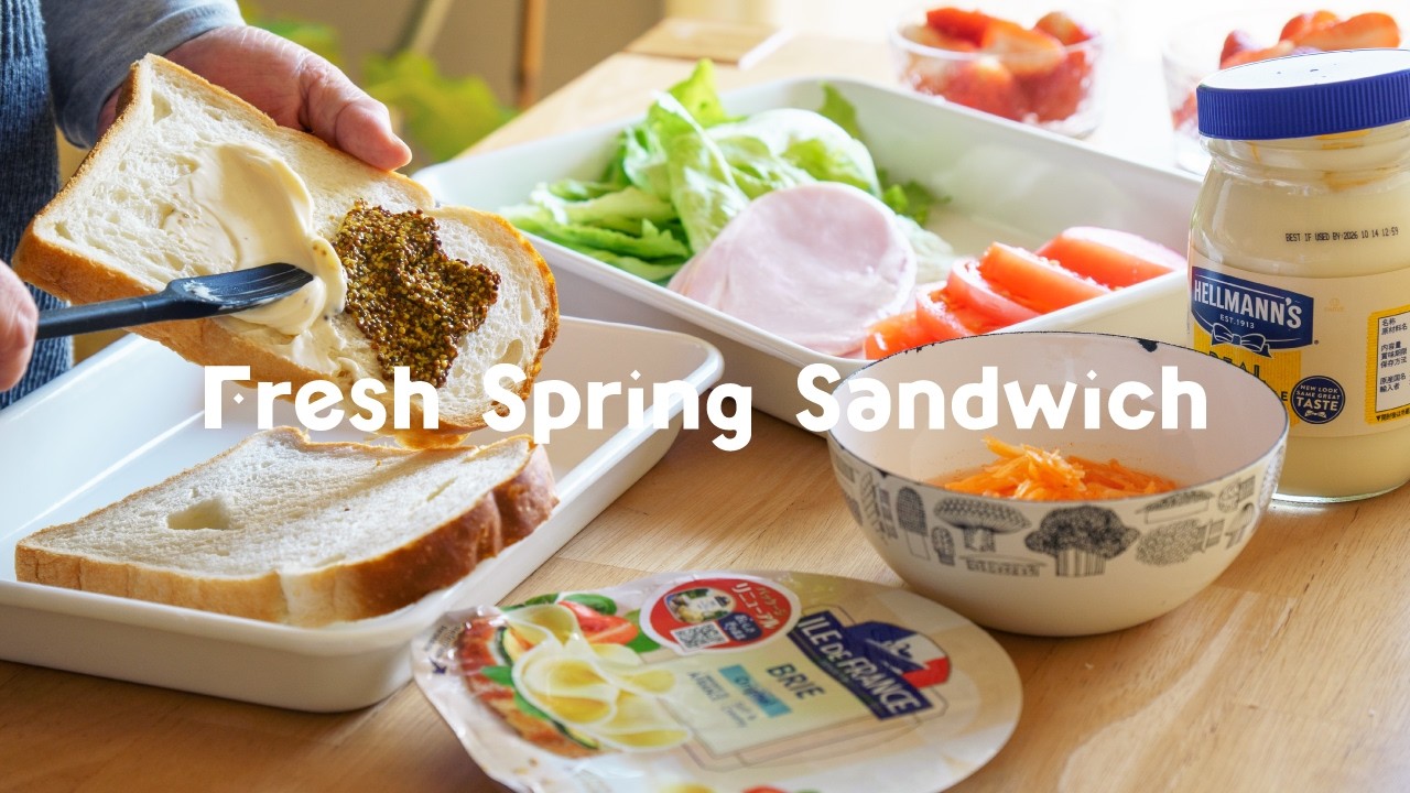 春を待つ、野菜たっぷりのサンドイッチ