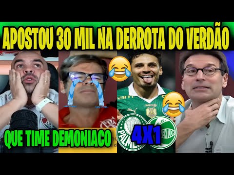 REAÇÕES DOS RIVAIS SECANDO O VERDÃO! PALMEIRAS 4X1 JUVENTUDE BRASILEIRÃO 2025| VAMOS RIR
