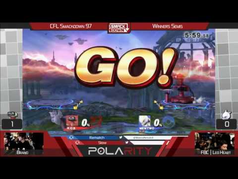 CFL Smackdown 97 WiiU - Brand (R.O.B.) vs FBC LeoHeart (Mewtwo) - Winners Semis