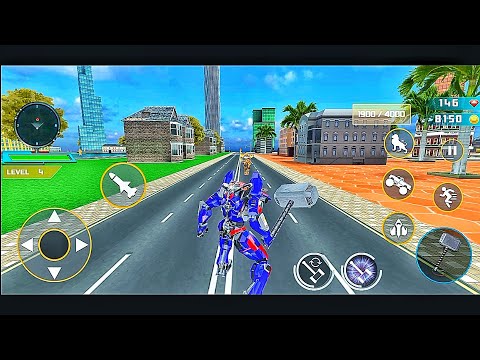 Space Robot Transport Games - Lion Robot Car Game - Android Gameplay Part 2